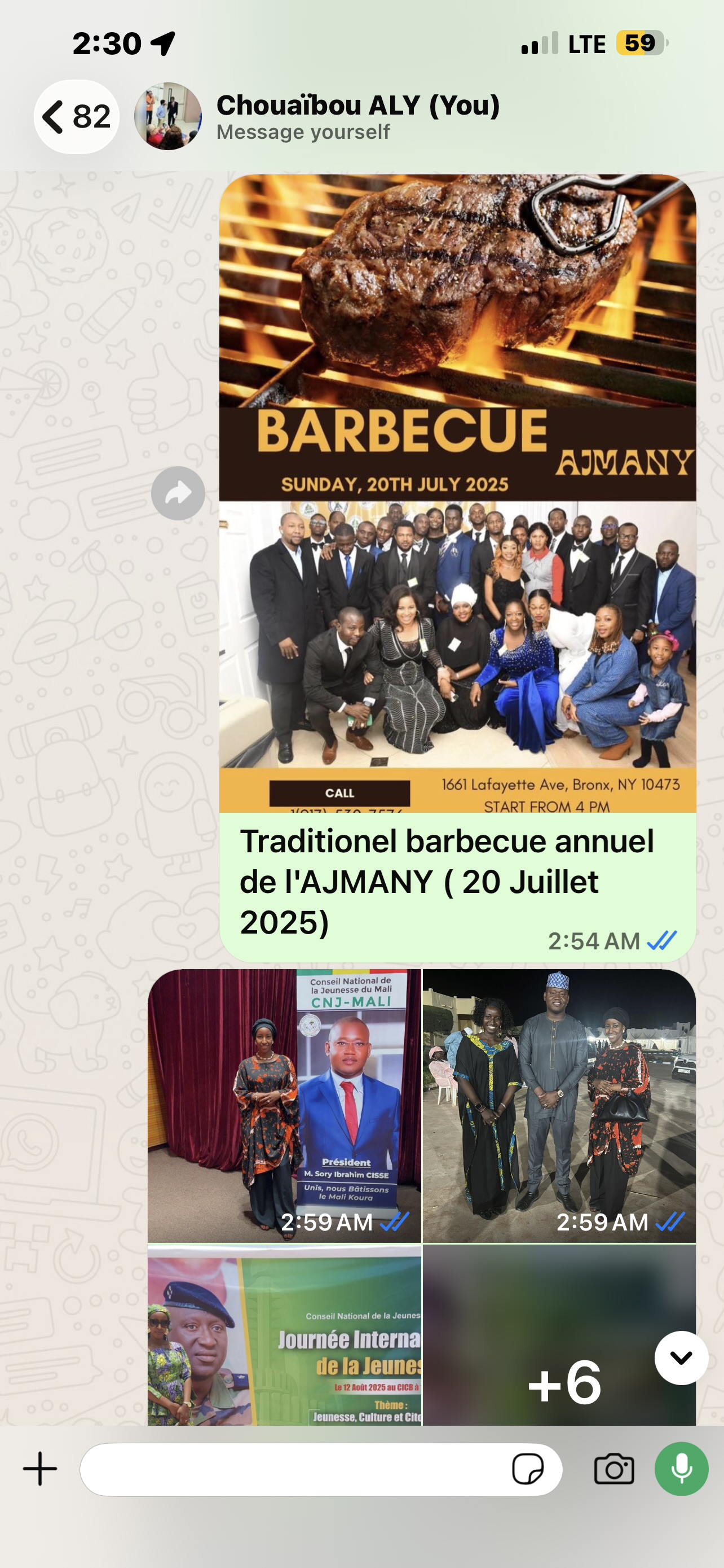 Affiche du barbecue annuel de l’AJMANY du 20 juillet 2025