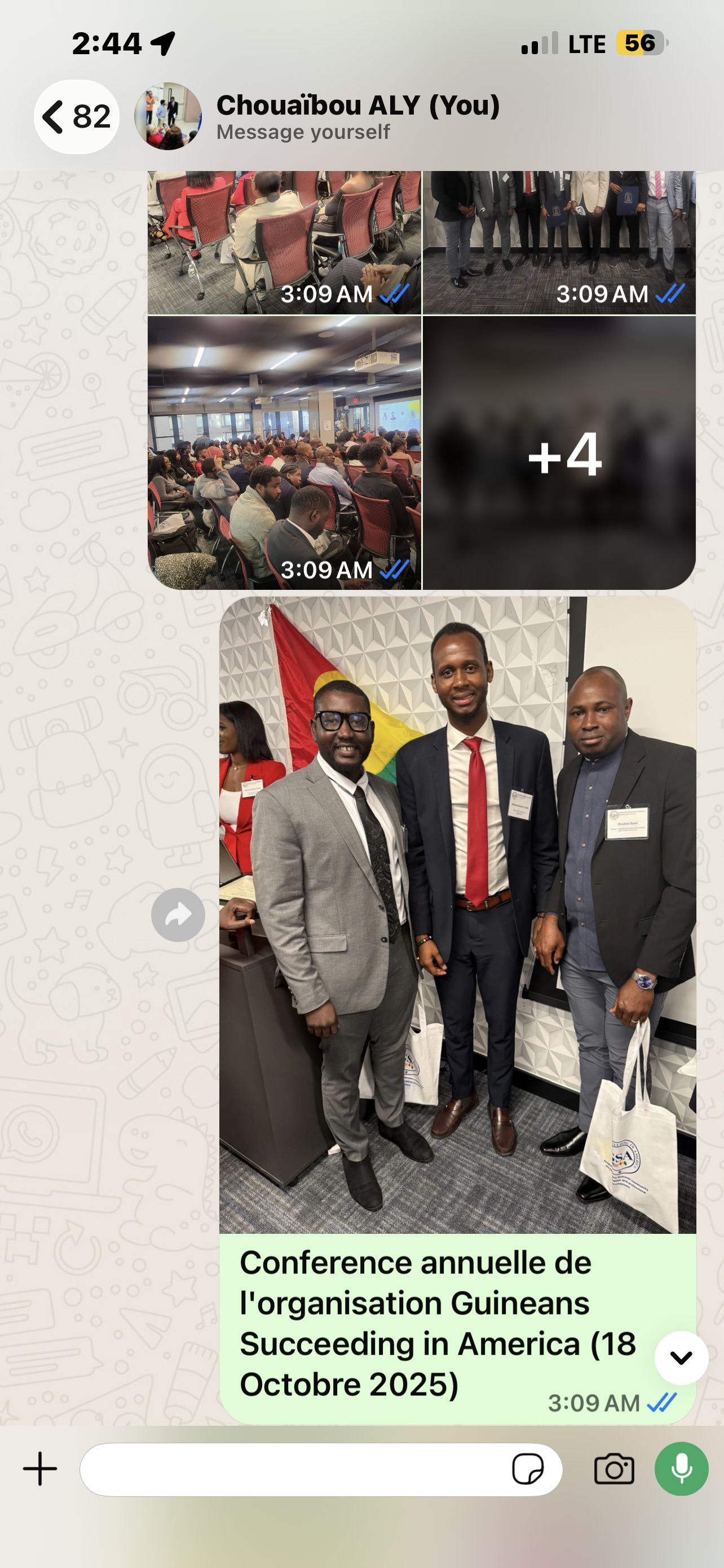 Photo de participants à la conférence annuelle de Guineans Succeeding in America